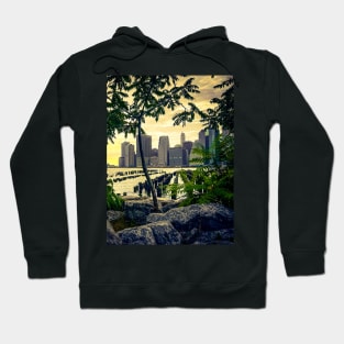 New York City Sunset Manhattan Skyline Brooklyn Hoodie